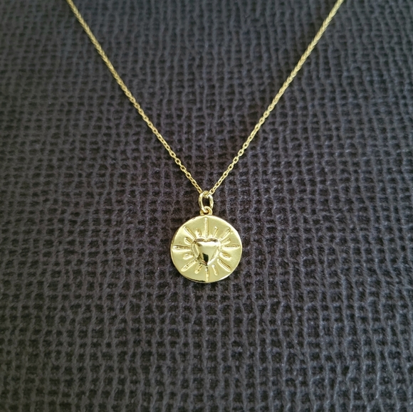 Zeyzey Jewelry - Zeyzey Gold💛 Heart❤ Disc📀 Pendant Necklace